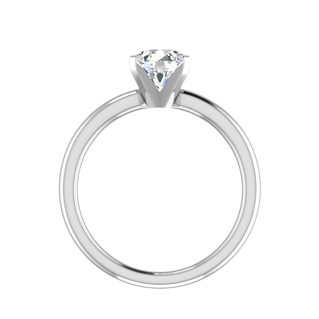 Korman Signature Leah 4 Prong Solitaire Semi Mount  Engagement Ring
